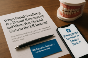 When Facial Swelling Is a Dental Emergency and When You Should Go to the ER Instead