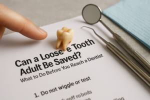 Can a Loose Adult Tooth Be Saved? What to Do Before You Reach a Dentist