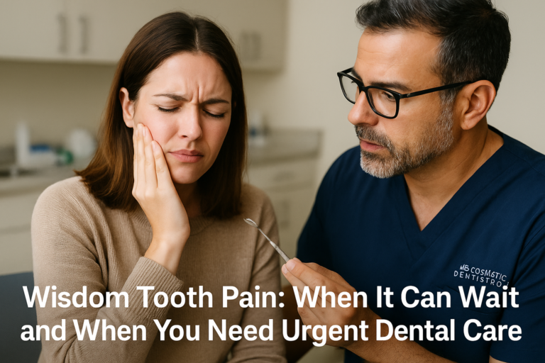 Wisdom Tooth Pain: When It Can Wait and When You Need Urgent Dental Care